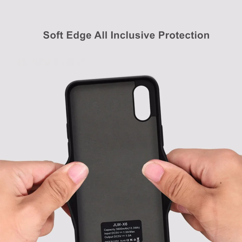 3600 Mah батарея чехол для iphone X XS зарядное устройство смарт телефон крышка банк