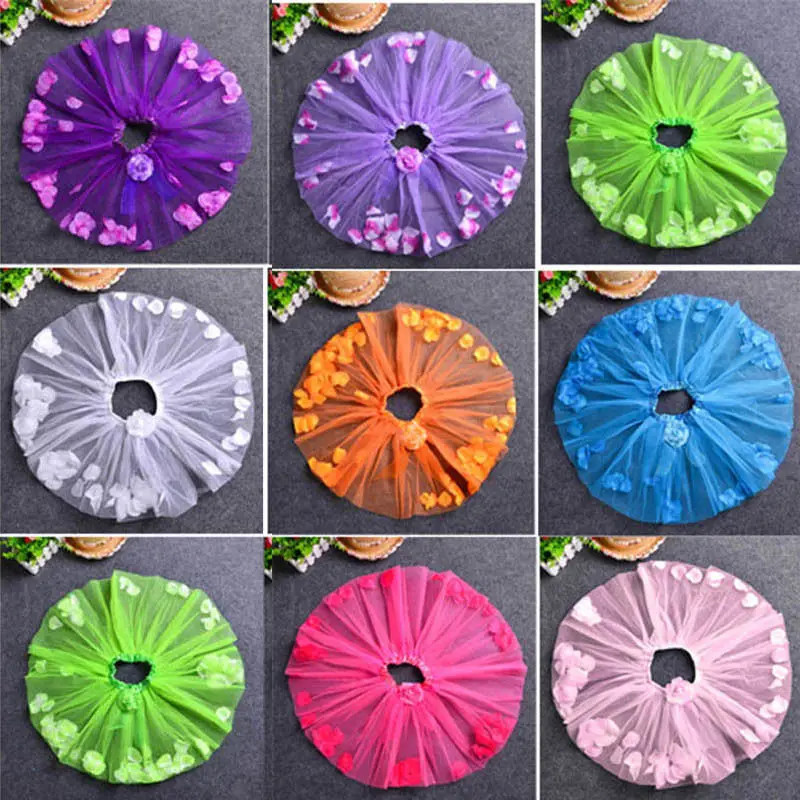 Коллекция 2016 года Милая юбка-пачка с лепестками камелии для маленьких девочек