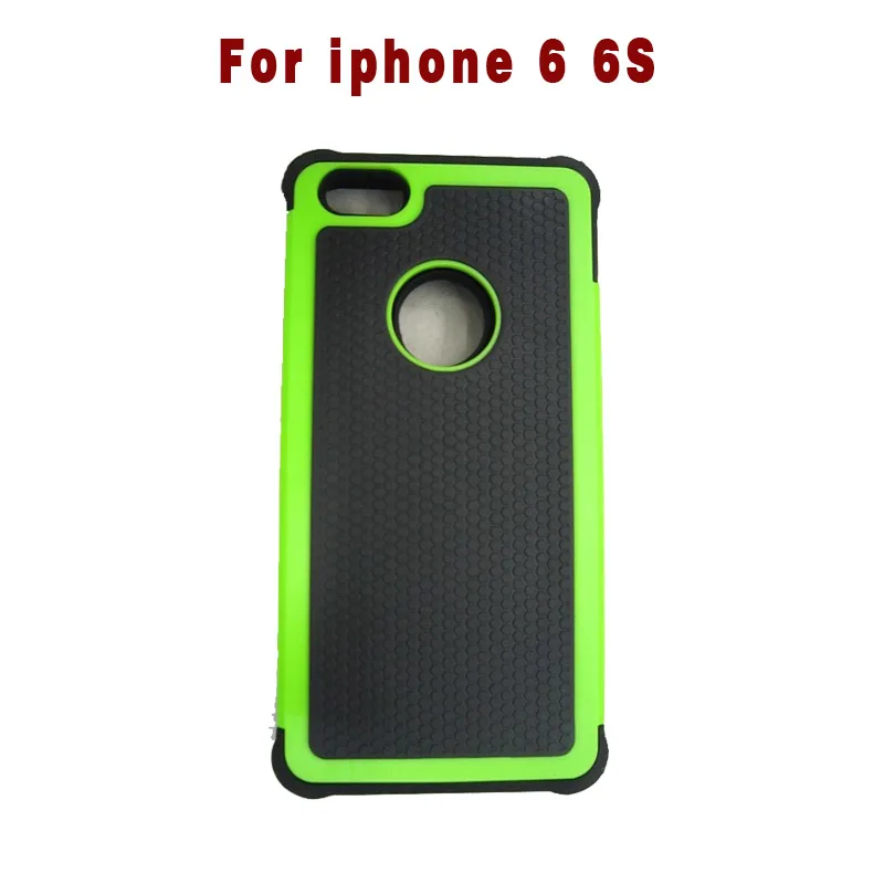 4S 5S 6S Чехол ударопрочный чехол жесткий силиконовый чехол для Apple iPhone 6 6S 5 5S SE 4 4S жесткий чехол амортизирующий чехол - Цвет: Белый