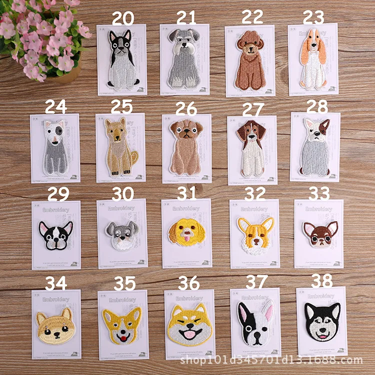 Милые мини животные вышивка одежда наклейки модная орнамент аксессуары DIY