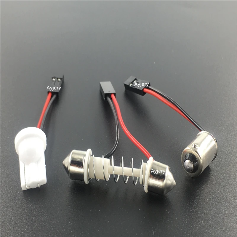 AYJERY 2000X T10 Ba9s T4w Festoon разъем провода кабели для всех автомобилей свет Led панель