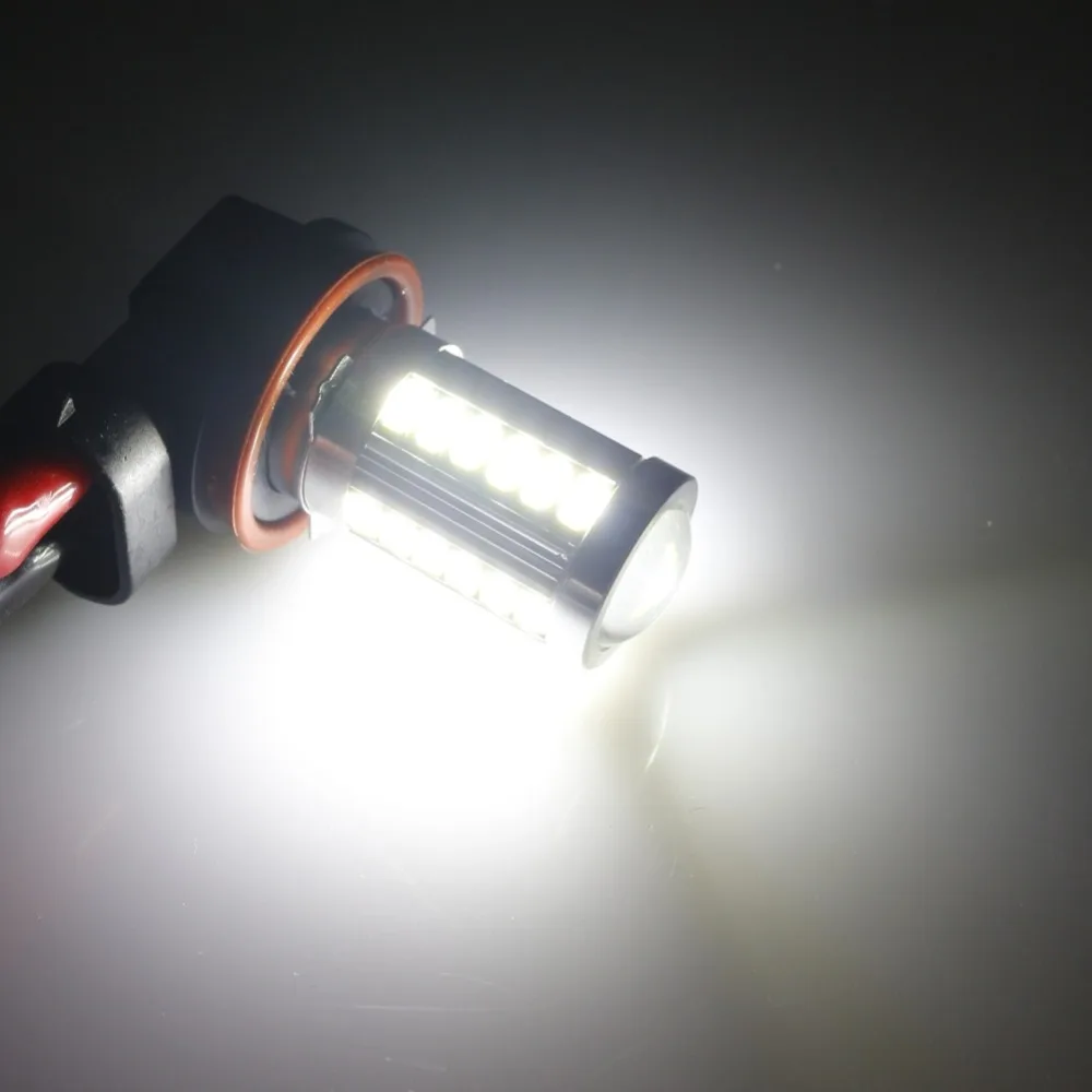 ONEWELL 2 шт. автомобиль H8 H11 светодиодный 9005 9006 T20 33SMD светодиодный противотуманный фонарь для бега Светильник лампы поворот Парковка лампы DC12V