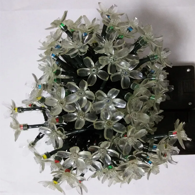 Светодиодный светильник YIYANG на солнечной батарее для праздничных гирлянд 7 м 10