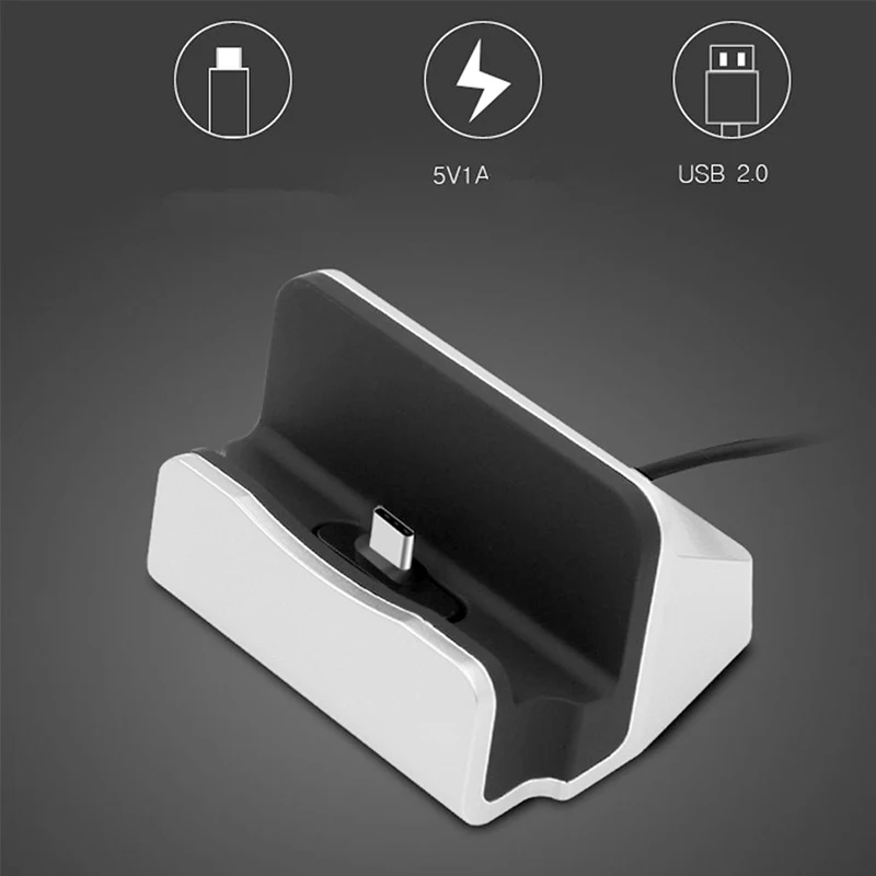 Зарядное устройство type-C док-станция для зарядки настольная подставка