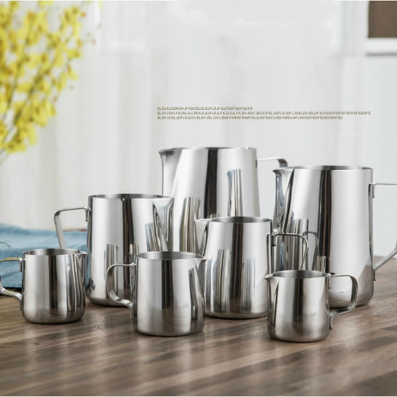 Soffe Stainless Steel Water Bottle 100ml 150ml Milk Frothing Shape Making Coffe Mug Espresso Coffee Metal | Дом и сад