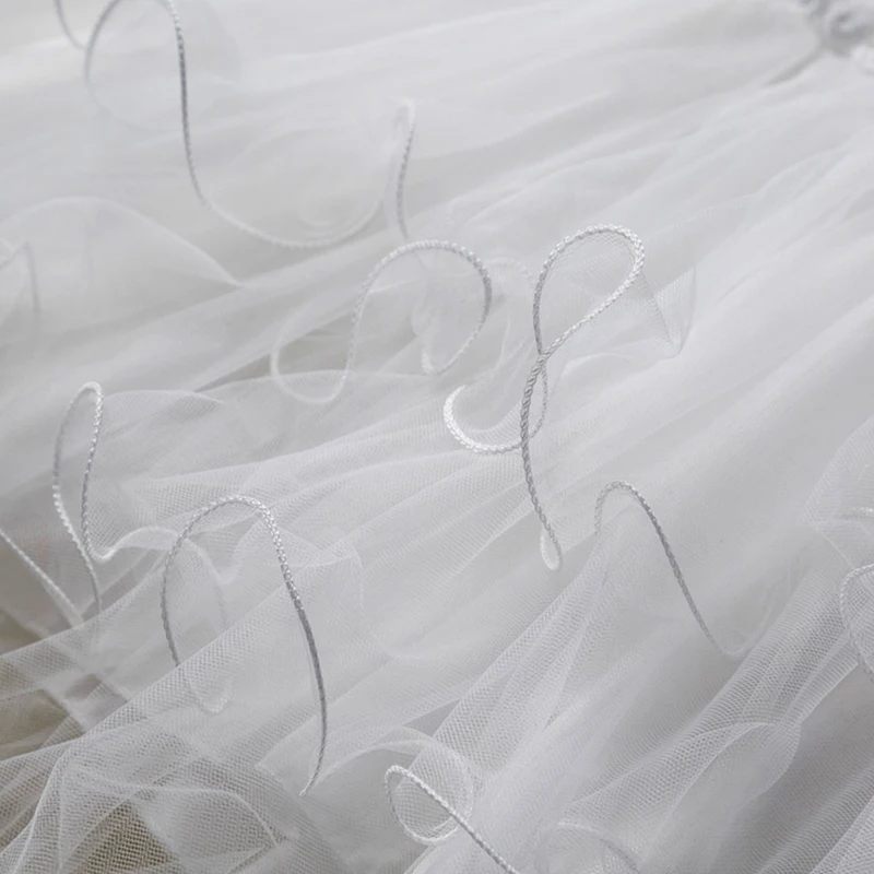 Женское шифоновое бальное платье с цветочной вышивкой и оборками Новое