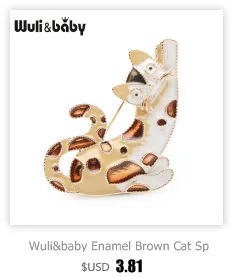 Подарочная брошь Wuli&baby, брошка в форме рыбы синего цвета, украшенная стразами, брошь для свадьбы или банкета, значок с булавкой, на воротник