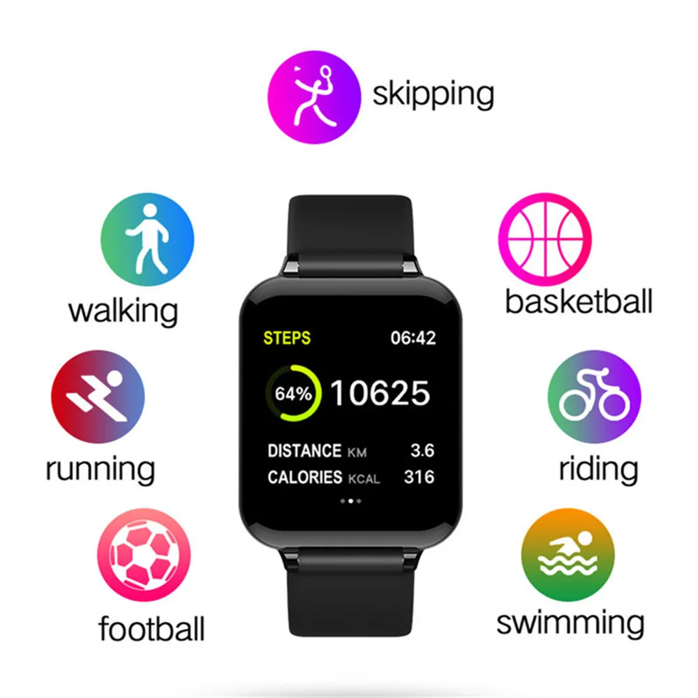 B57 умные часы водонепроницаемые спортивные для iphone телефон Smartwatch монитор