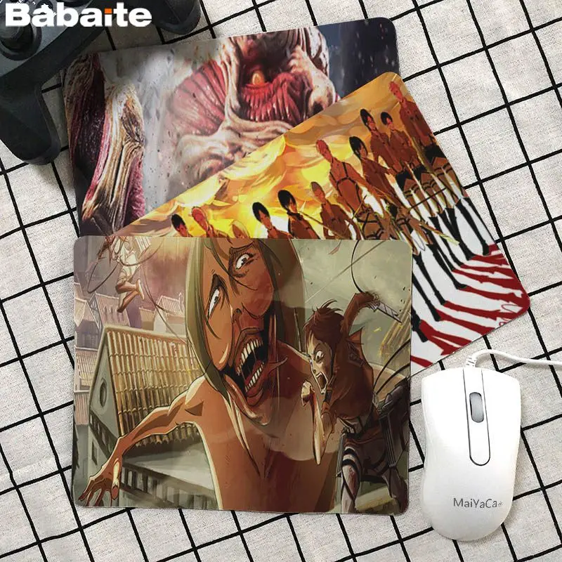 Babaite Cool New Attack On The Titans красивый коврик для мышки в стиле аниме Лидер продаж оптовая