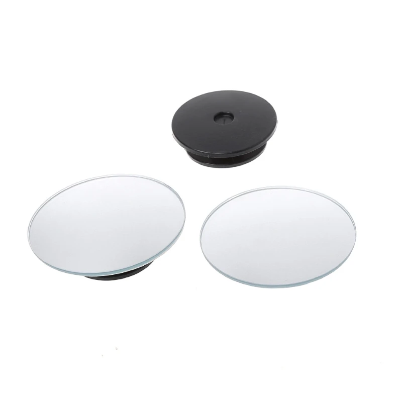 

Hot New 1 Pair Auto Car 360 Degree Wide Angle Convex Blind Spot Mirrors Frameless Ultrathin Rearview Case Accessories