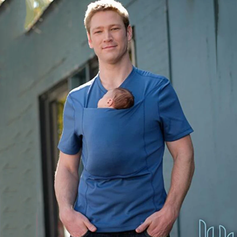 Летняя Новинка 2018 футболка кенгуру на лямках для новорожденных