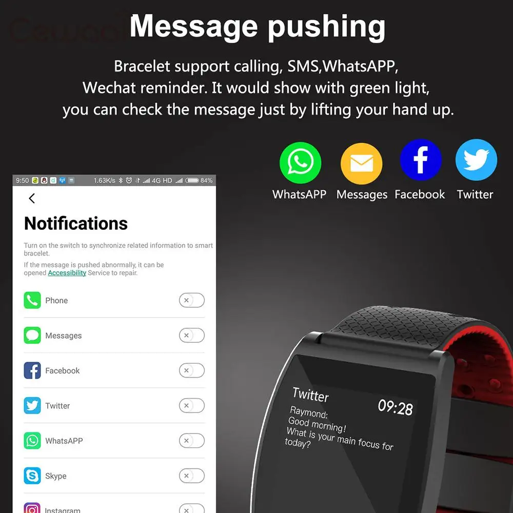 1 3 &quotумный Браслет автономный UI дизайн влагозащищенный умный сон многоцелевые