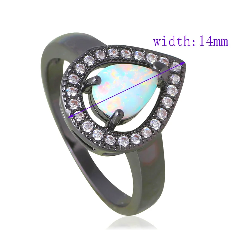 Серебристые штампованные кольца с белым огненным опалом для женщин лидер продаж