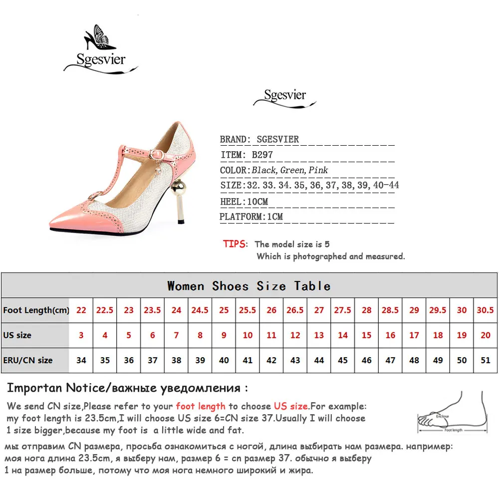 

Sgesvier Autumn T-straps Mix Colors Pumps Shoes Woman Sexy High Heel Pointed Toe Ladies Dress Bridal Wedding Designer Pumps B297
