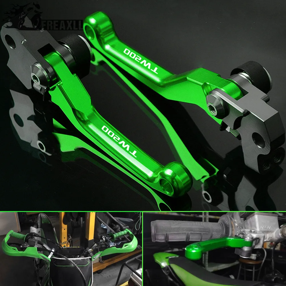 CNC алюминиевые аксессуары для мотокросса, грязный велосипед, Pit, тормозные рычаги сцепления, ручка для YAMAHA TW200 TW 200 2000