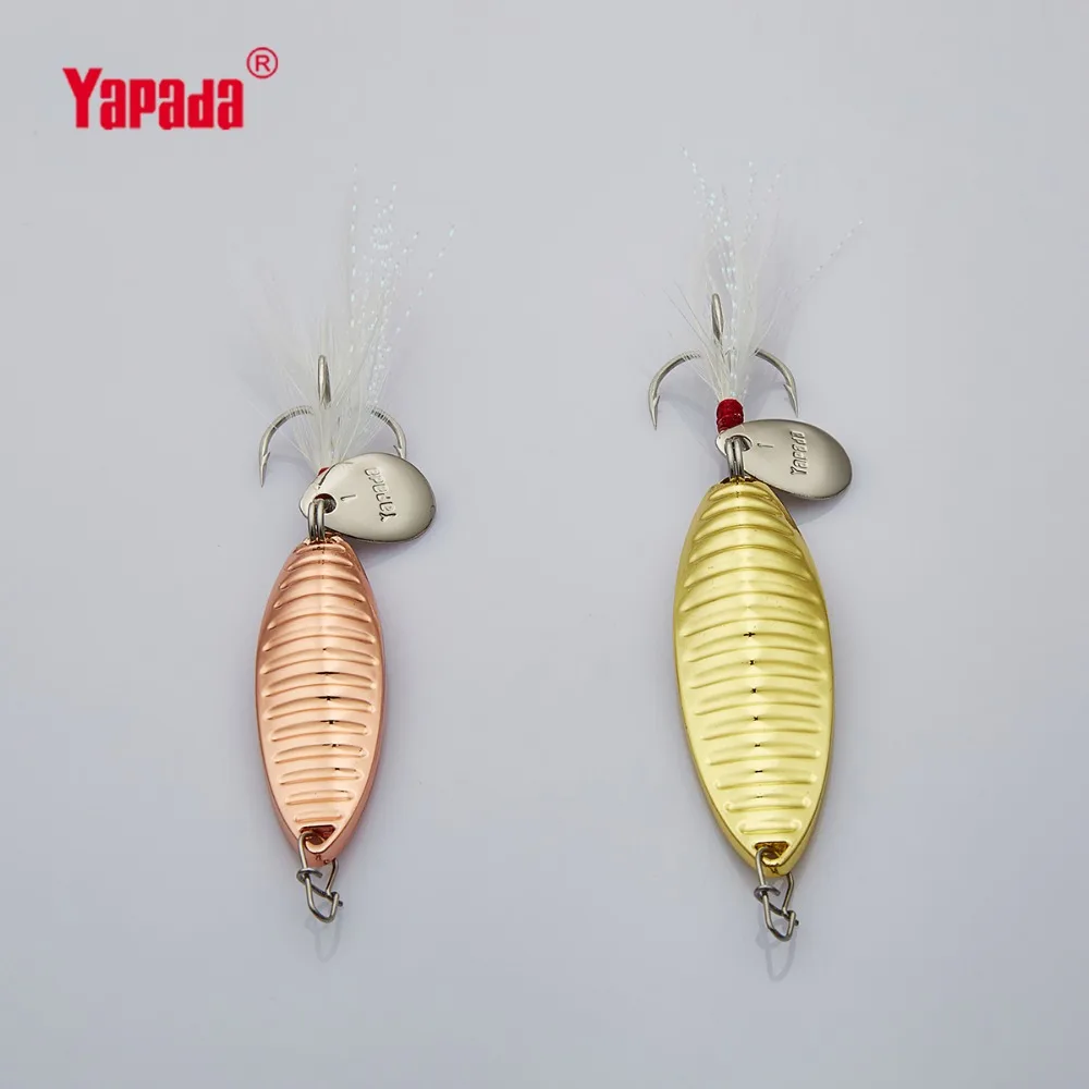 Металлическая рыболовная приманка YAPADA Spoon 008 паразитов 10 г/15 г тройной крючок +