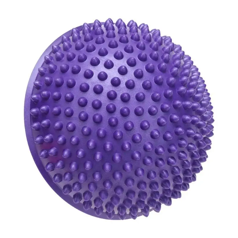Purple Дуриан тело мяч точка Мышцы Фитнес Массаж йога баланс половина мяч - Color: Purple