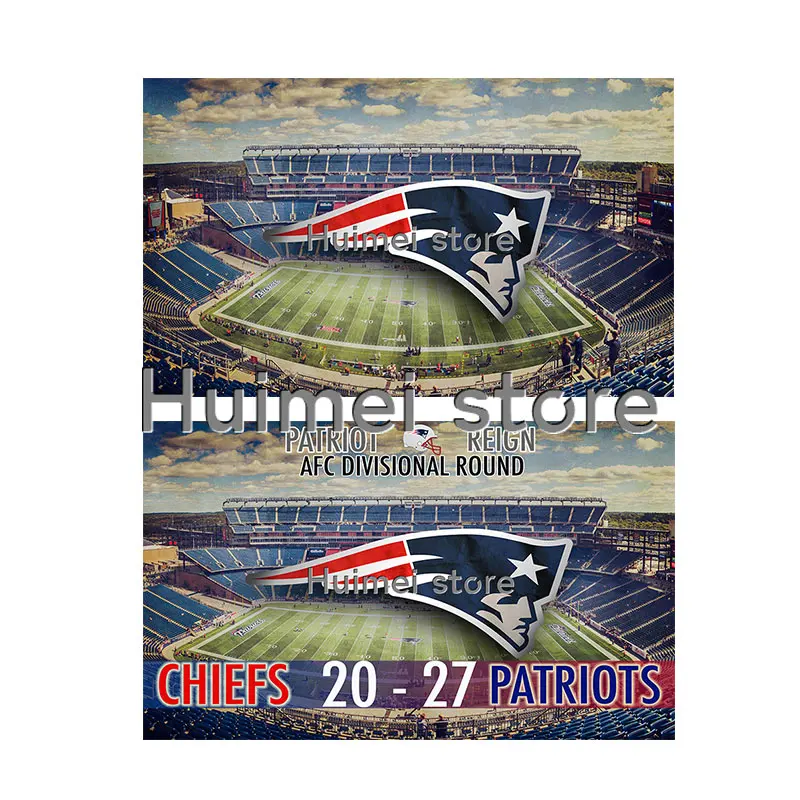 3X5FT пользовательские New England Patriots Флаг с металлической прокладкой