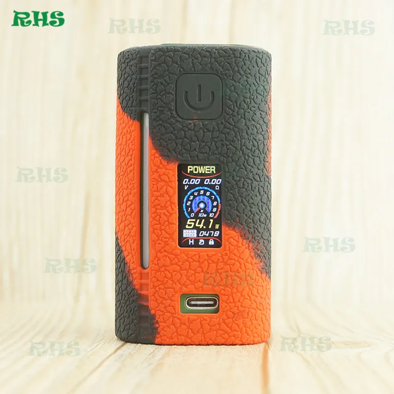 black red Последние Asmodus Lustro 200 Вт силиконовые Защитный чехол крышка рукав кожи Щит Стикеры хорошее ощупь - Цвет: black red