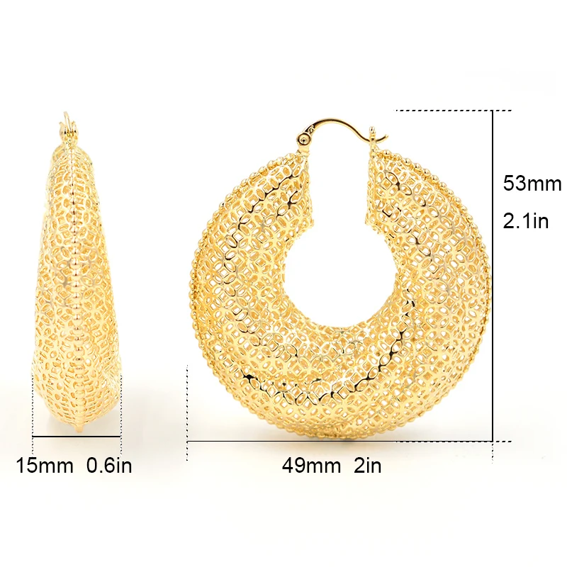 Sunny Jewelry классические большие круглые серьги-кольца для женщин хит продаж