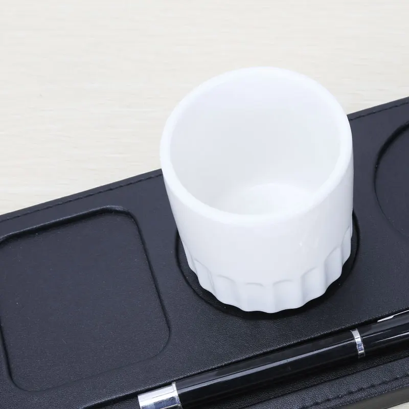 Подставка под стаканы черная фотоизолированная подставка для чайной чашки 25*12 см