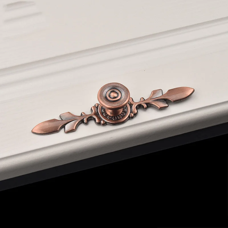 Red Bronze Set KAK 170 мм черные бронзовые золотые ручки из цинкового сплава европейские ручки для дверных шкафов, мебели, ящиков, аппаратных средств для шкафов - Цвет: Red Bronze Set