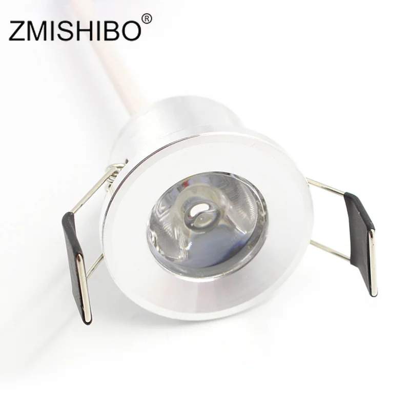 ZMISHIBO светодиодный светильник мини серебристое пятно 3 Вт 27 мм вырезанное отверстие Холодный/теплый/натуральный белый 110 В-220 в светодиодный встраиваемый точечный потолочный светильник