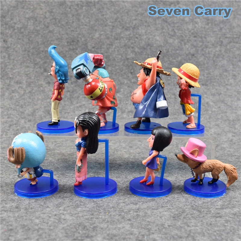 8 шт./компл. One Piece истинные и ложные соломенная шляпа Легион Луффи Чоппер Фрэнки PVC