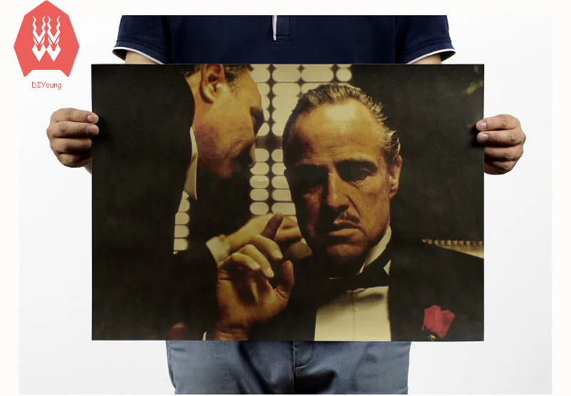 Крестный отец классический старый постер фильмов в стиле винтаж ретро