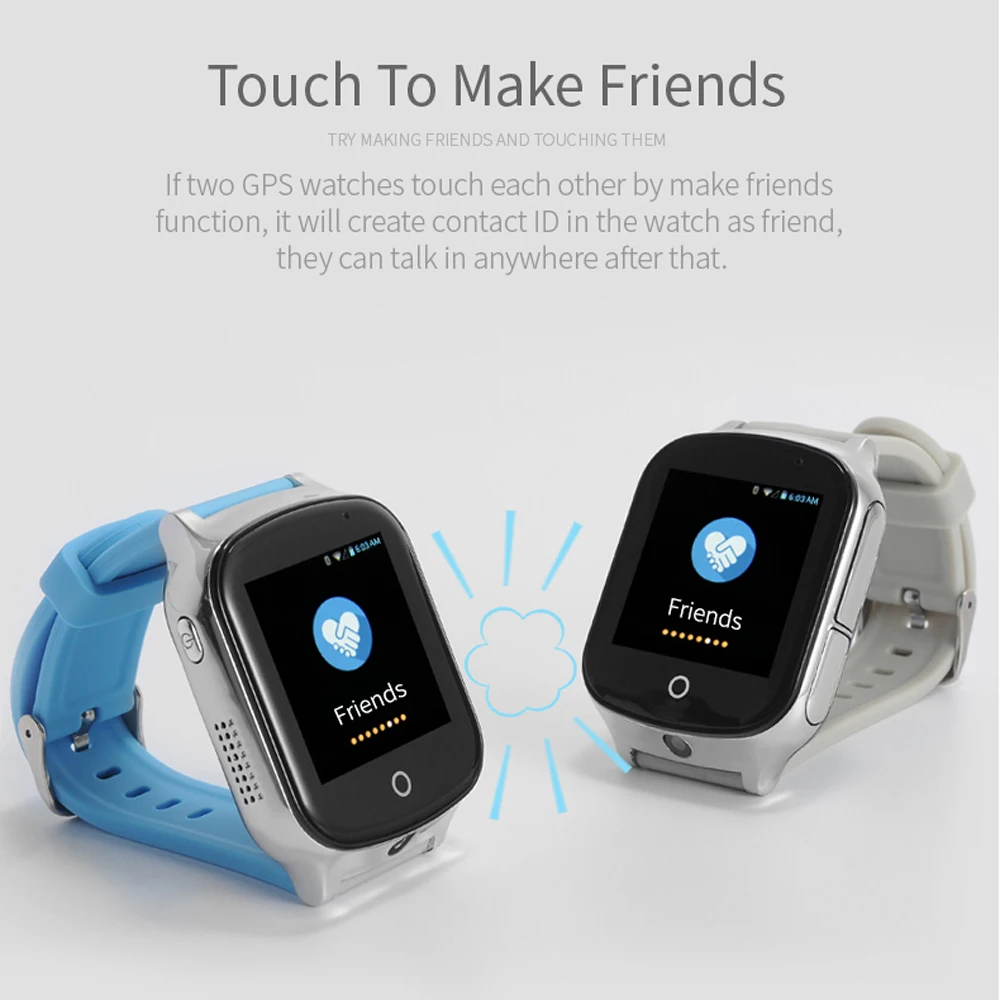Gutighala модные умные часы детские наручные A19 3G Wi-Fi gps локатор трекер Smartwatch с камерой
