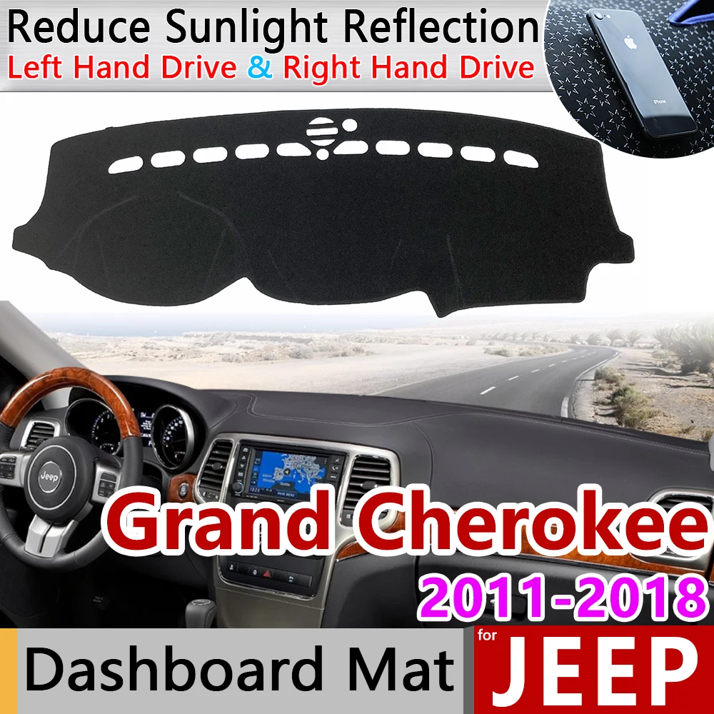 Для Jeep Grand Cherokee WK2 2011 2012 2013 2014 2015 2016 2017 2018 2019 анти-скольжения мат приборной панели