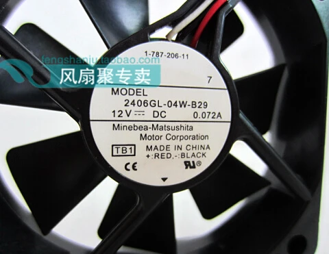 

New original NMB 6cm6015 12V0.072A 2406GL-04W-B29 60*60*15MM mute fan speed