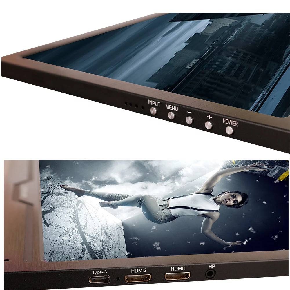 18 4 дюймовый 4K Портативный ЖК монитор 11 мм ультра тонкий дисплей для Mac/PC/smart phone/PS4