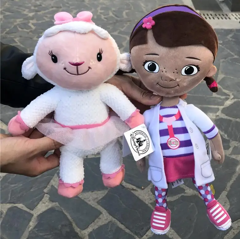 2 PIECE Оригинальные милые Doc doctor girl и Lambie sheep милые плюшевые игрушки лучший подарок для детей - Цвет: 2 PIECE