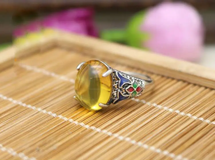 100% Стерлинговое Серебро цветное Ювелирное кольцо пустая форма 11*13 мм