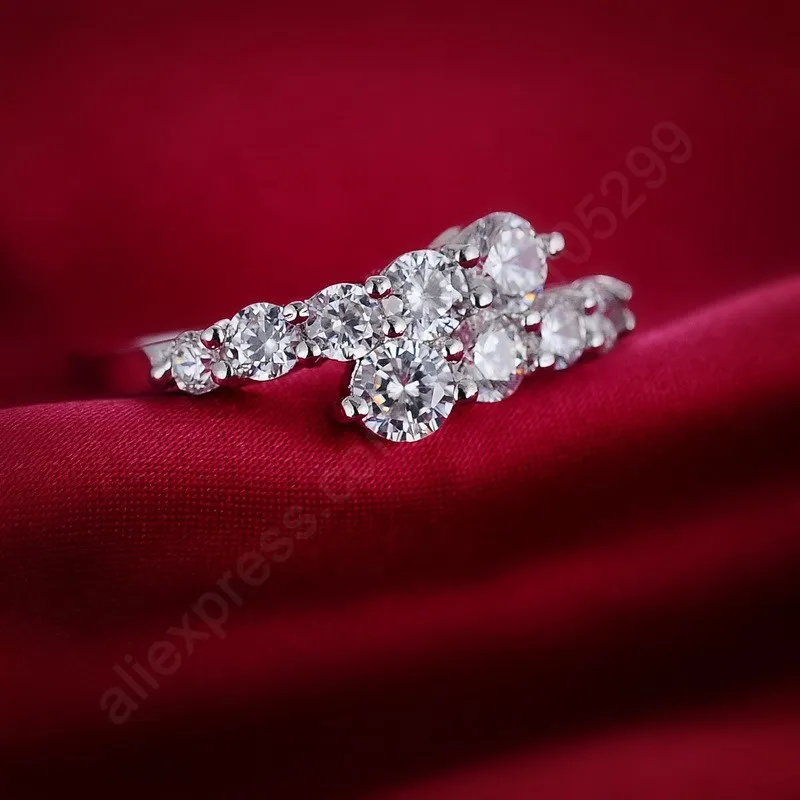 Женское кольцо из серебра 925 пробы с фианитом|cubic zirconia ring|ring womenzirconia ring |