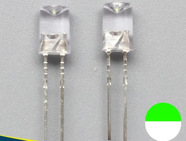 

Concave Non-polar Green@White 5mmLED Diode For Decoration Lighting