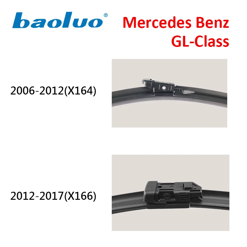 Baoluoбыл стеклоочистителей для Mercedes-Benz gl-класс X164 X166 2006 2007 2008 2009 2010 2011 2012 2013 2014 2015 2016