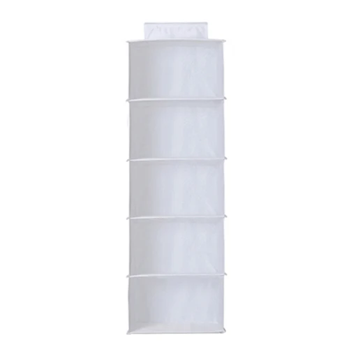 L White 5 Layers Домашняя костюмерная подвесные органайзеры одежда обувь карман ящик для хранения нижнего белья одежды полки с выдвижным ящиком чехол Аксессуары - Цвет: L White 5 Layers