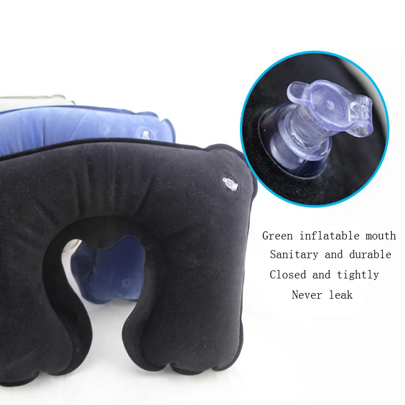 Pillow Neck Car Head Rest Air Cushion for Travel Office Nap Inflatable U Shaped | Автомобили и мотоциклы