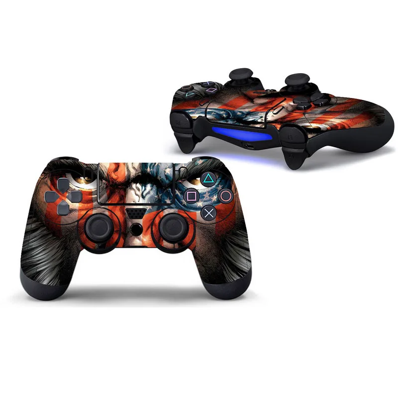 Супер герой Защитная крышка наклейка для PS4 контроллер кожи для Playstation 4 наклейка аксессуары