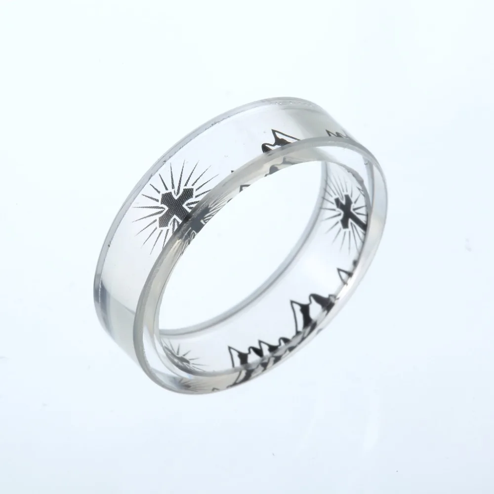 New Resin Rings Tansparent Cross Wedding for Women Mens Charming Engagement Jewelry Bague Bijoux Femme | Украшения и аксессуары