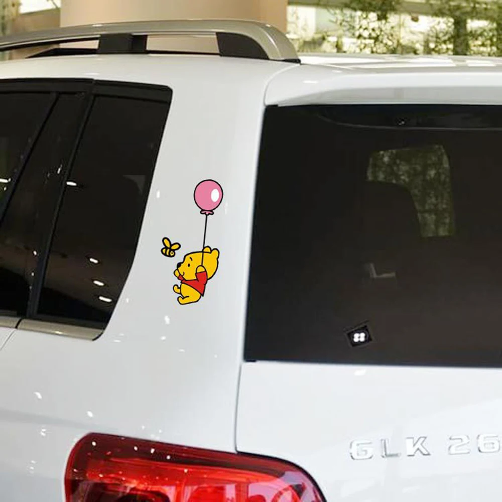 Car Accessories Lovely Cartoon Take A Balloon Sticker And Decal For Ford Focus Vw Golf Kia Lada Honda Nissan | Автомобили и