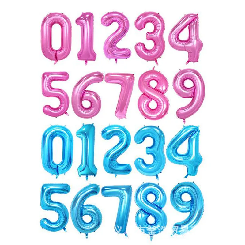 40 дюймов красный черный синий фольгированный воздушный шар большой женский