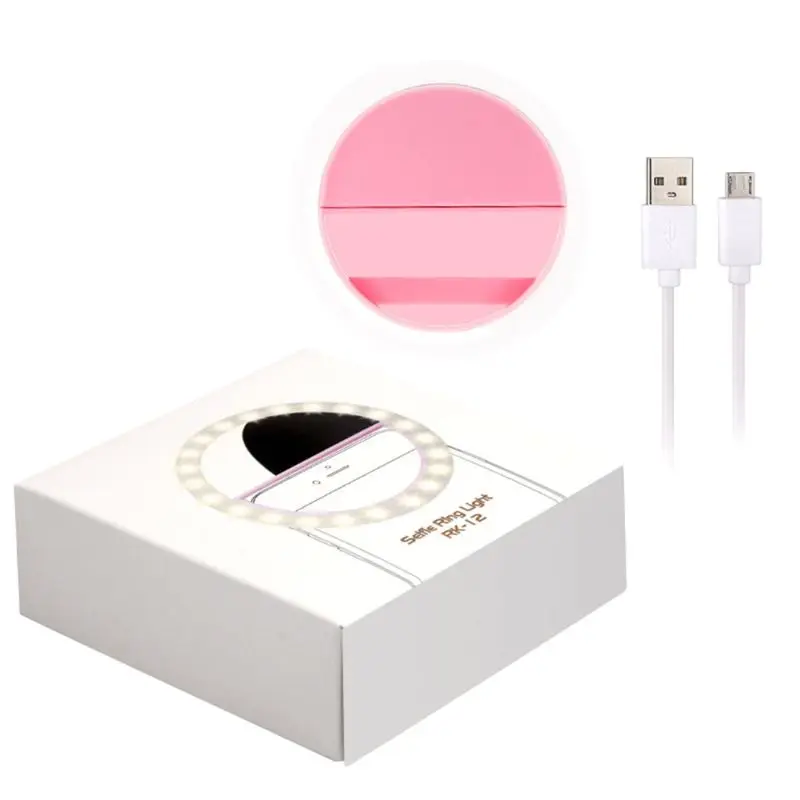 USB зарядка селфи портативный светодиодный вспышка для камеры телефона фото кольцо светильник 36 светодиодный USB Перезаряжаемый красивый тонкий светильник для фотографии