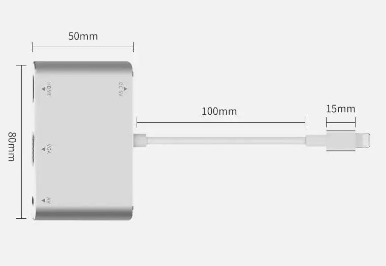 BOHYLOY конвертер для Lightning к HDMI VGA Jack аудио ТВ адаптер кабель iPhone X 8 7 Plus 6 6S адаптер| |