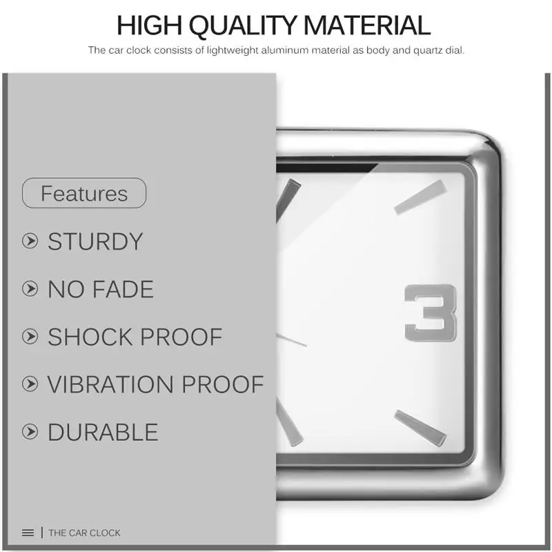 AOZBZ High Quality Automobile Quartz Clock Car Decoration Fashion Watch Ornaments Vehicle Auto Interior Watch