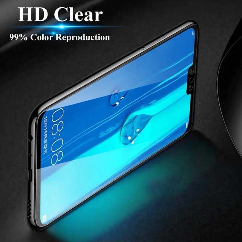 2 шт 9D полное покрытие из закаленного стекла для huawei P20Lite Y9Prime P Smart Z Mate30 Lite Защитная пленка для экрана Honor 20 Pro