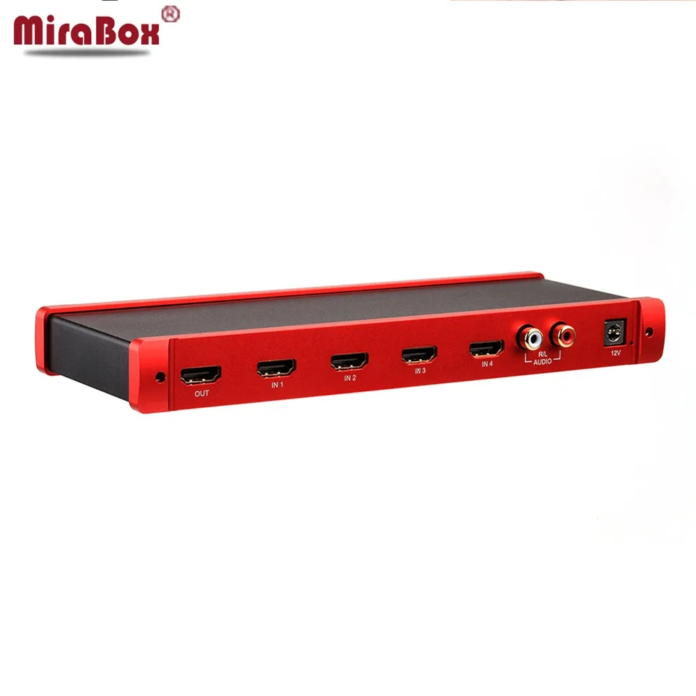 MiraBox HDMI Quad Экран бесшовные коммутатор Поддержка 4 Каналы sementation до 1080P @ 60 Гц для игр