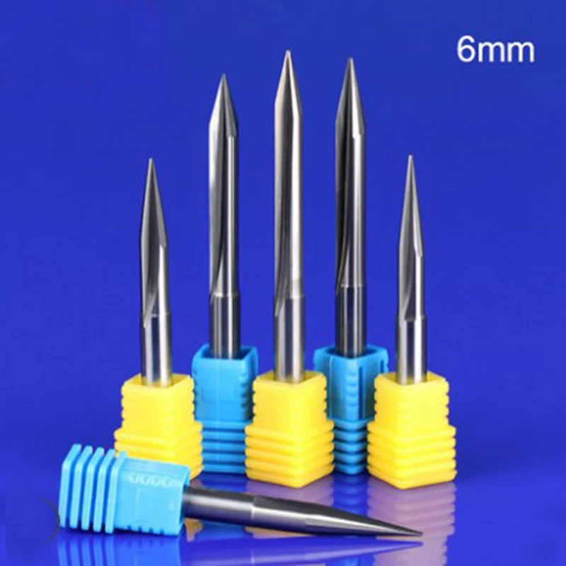 

6mm 2flute straight slot Engraving cutter CNC machine tools woodworking carving knife deep embossing cutter bit